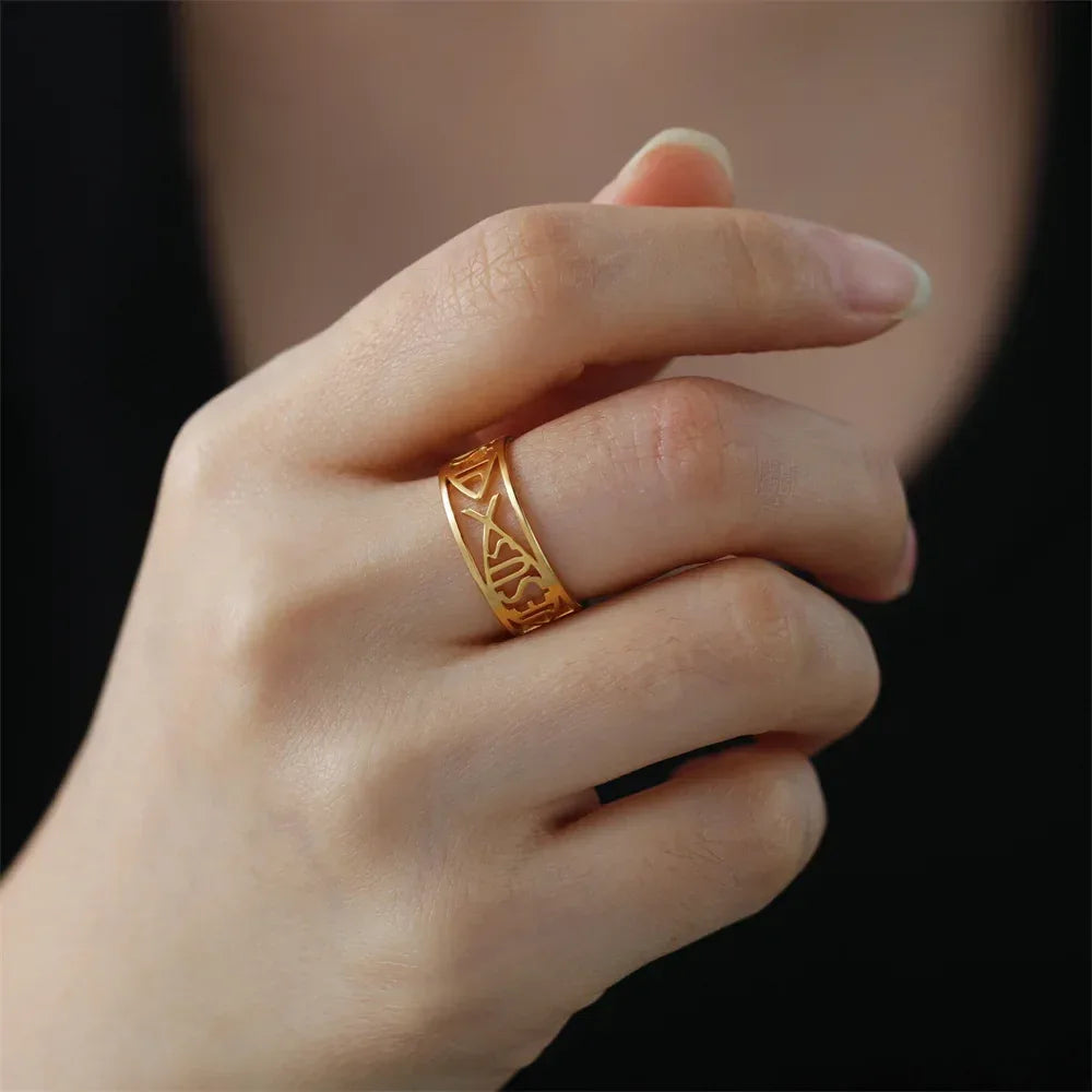 Jesus Fish Ring - God Cloth