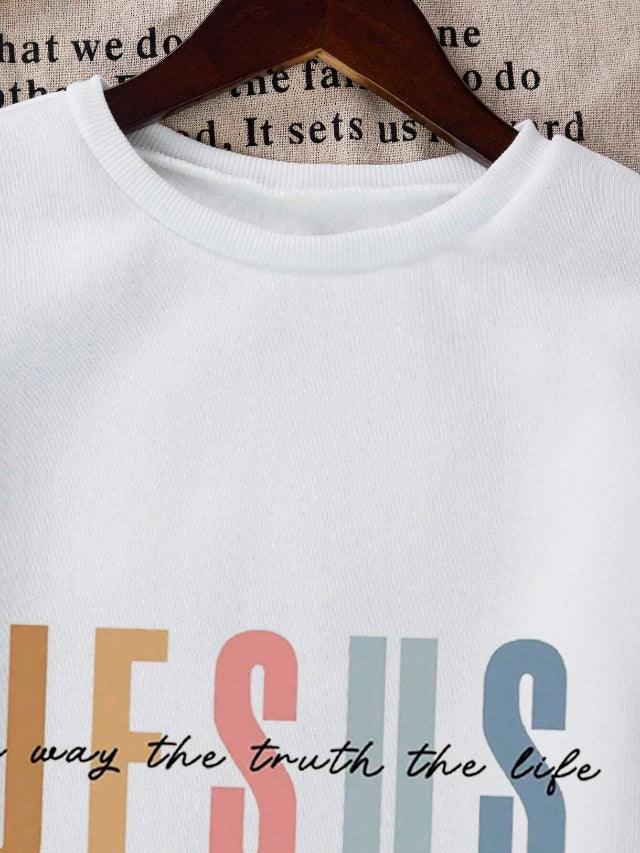 Colorful Jesus Fleece Pullover Sweatshirt - God Cloth