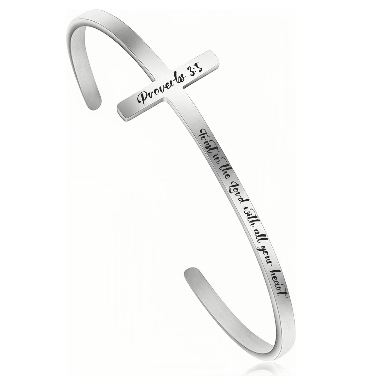 Unique Design Stainless Steel Cross Bracelet