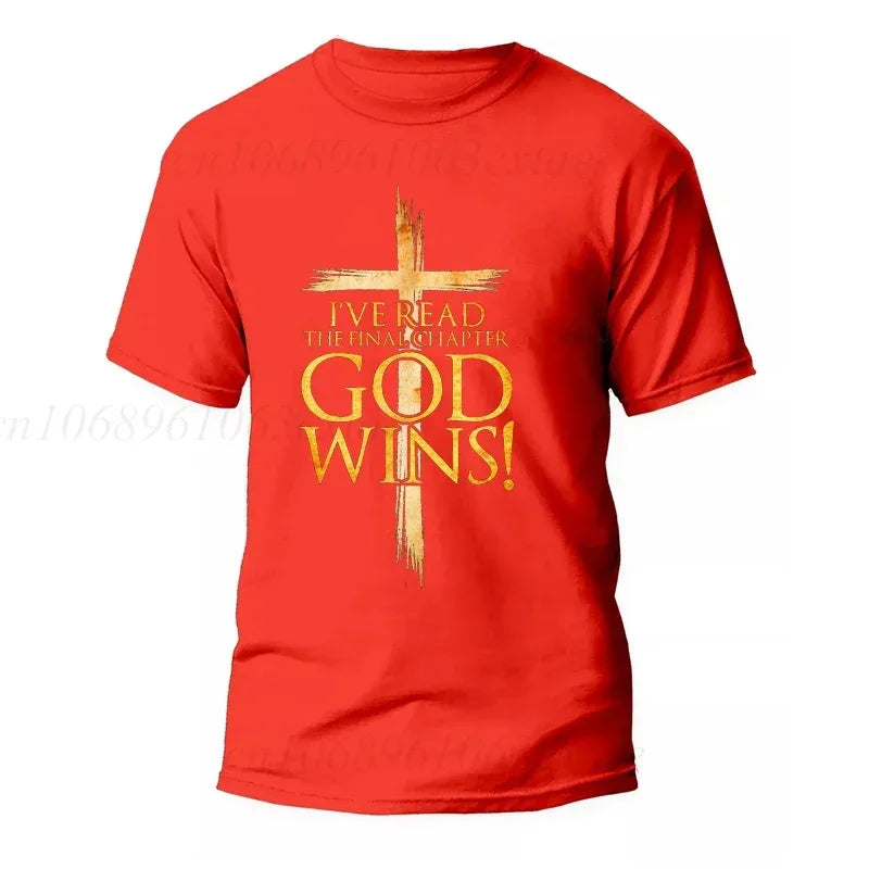 God Wins Christian Faith T-Shirt - God Cloth