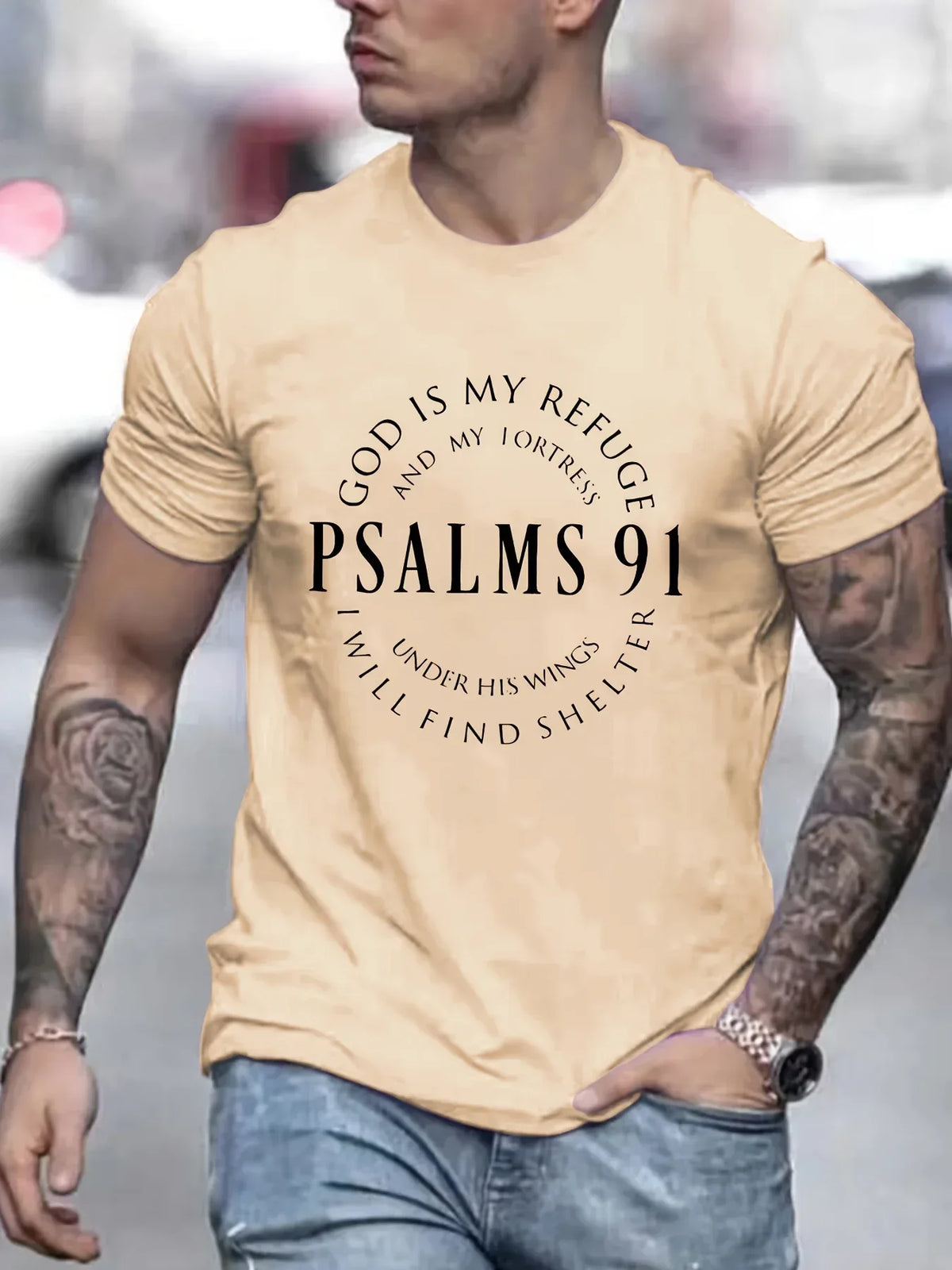 Psalms 91 T-shirt - God Cloth