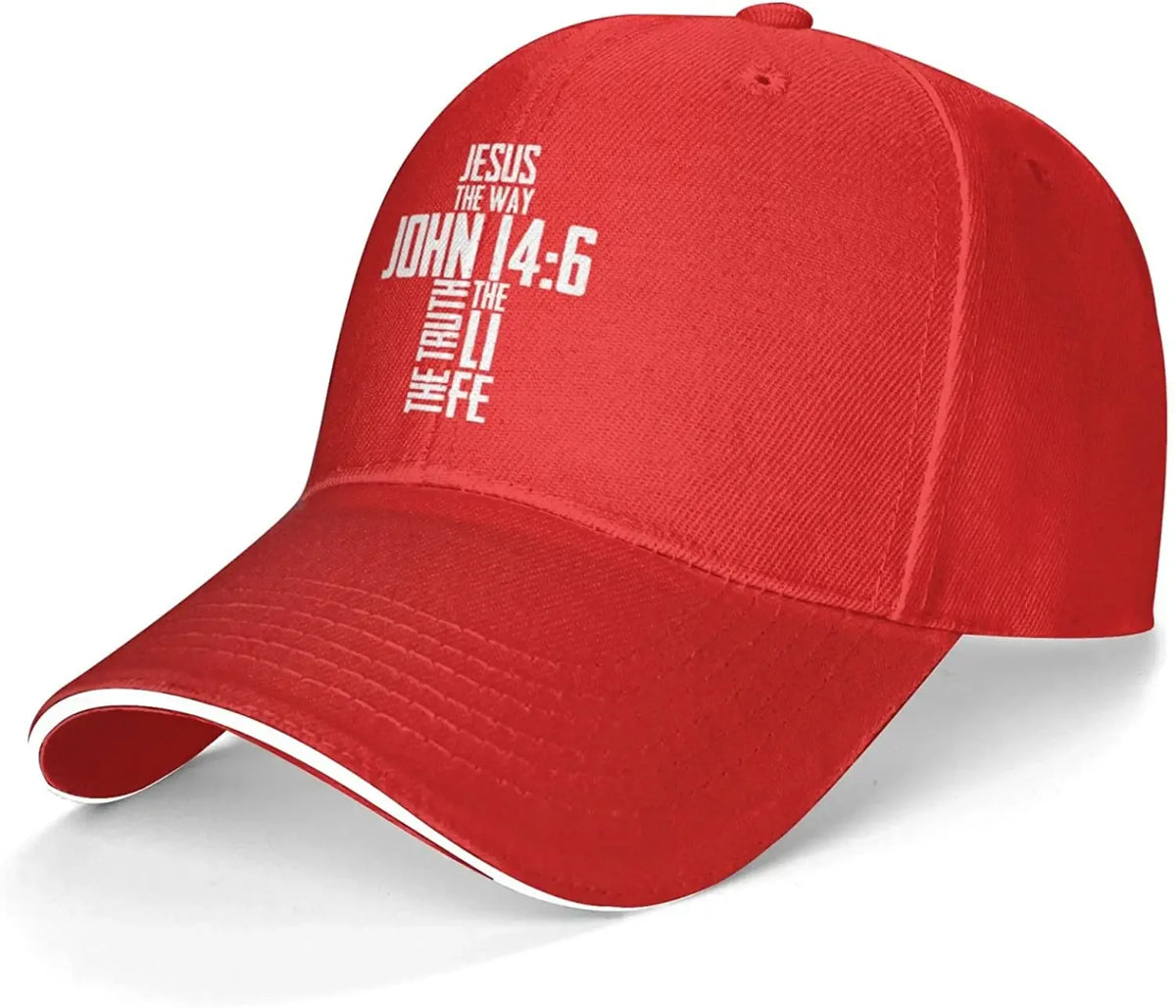 Unisex Bible Verse Jesus The Way John 14:6 Baseball Cap - God Cloth