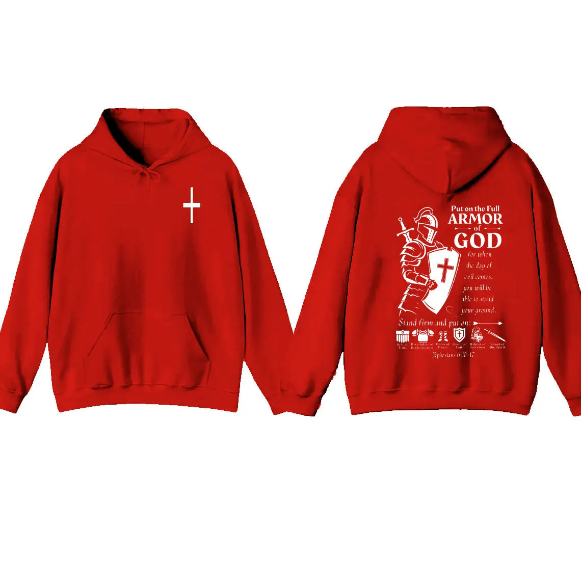 Full Armor of God Christian Hoodie | Ephesians 6:10–18 Sweatshirt
