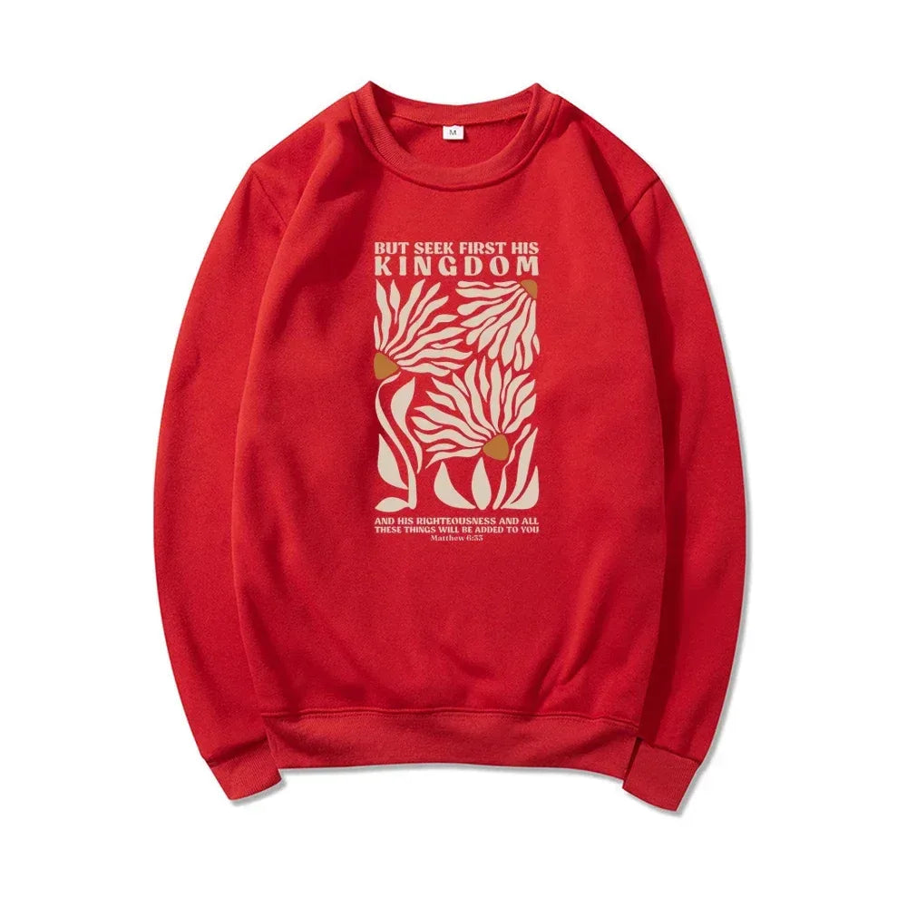 Seek His Kingdom Sweatshirt - God Cloth