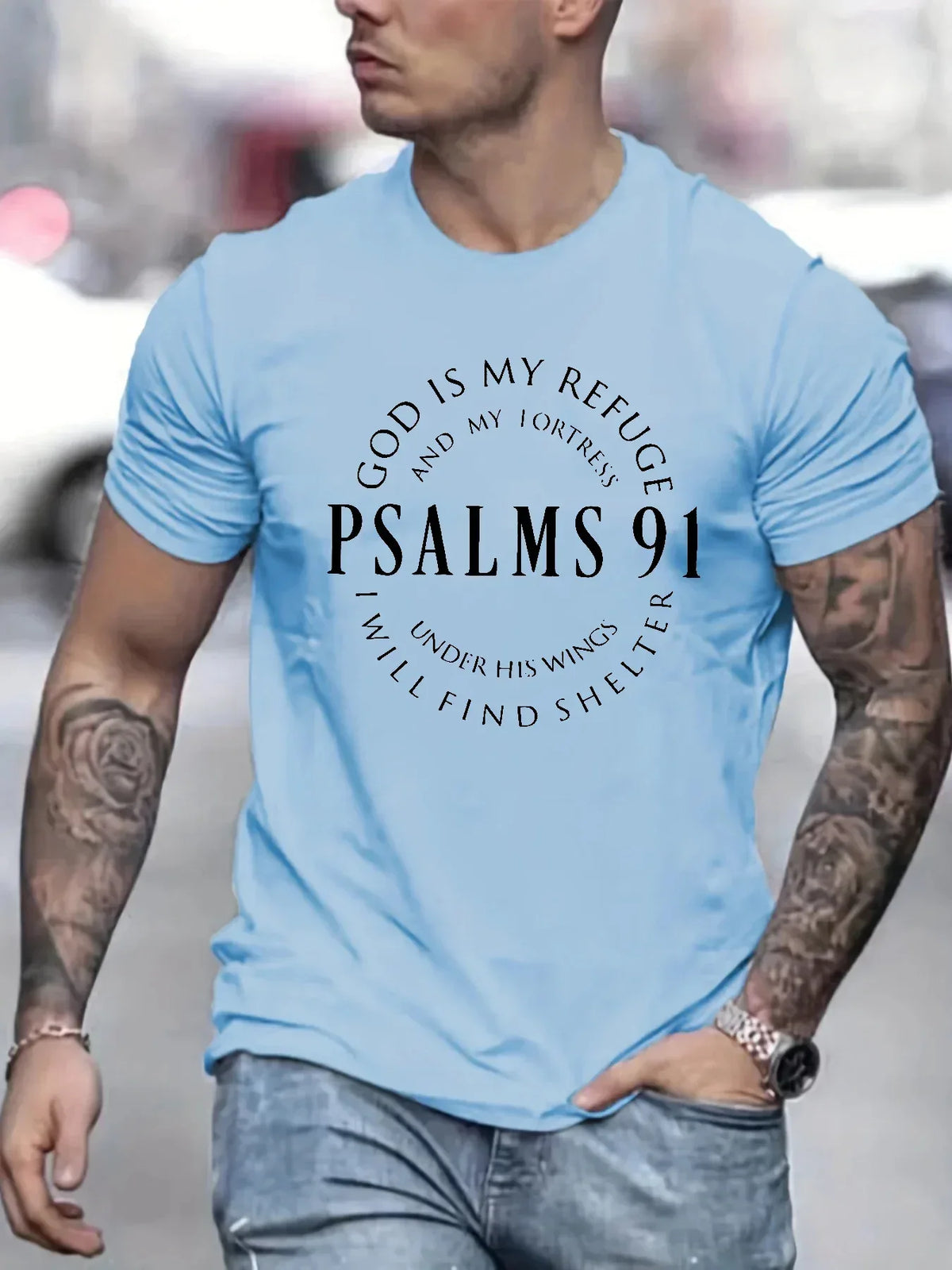 Psalms 91 T-shirt - God Cloth