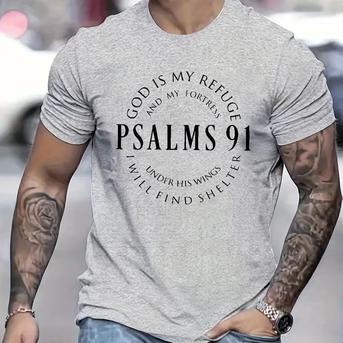 Psalms 91 T-shirt - God Cloth