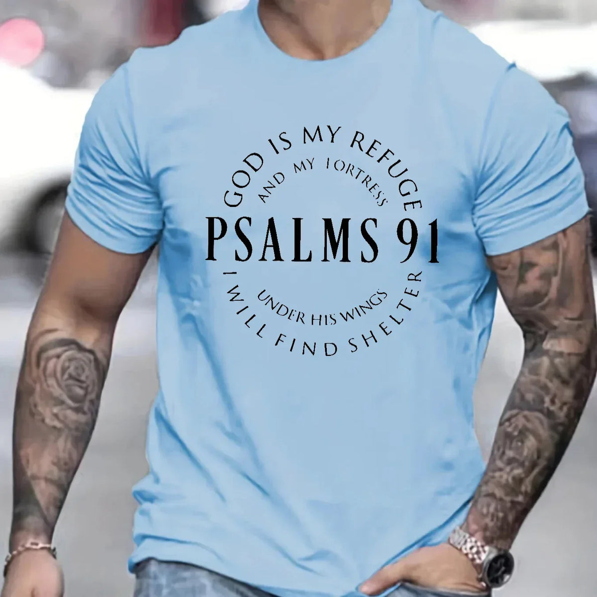 Psalms 91 T-shirt - God Cloth