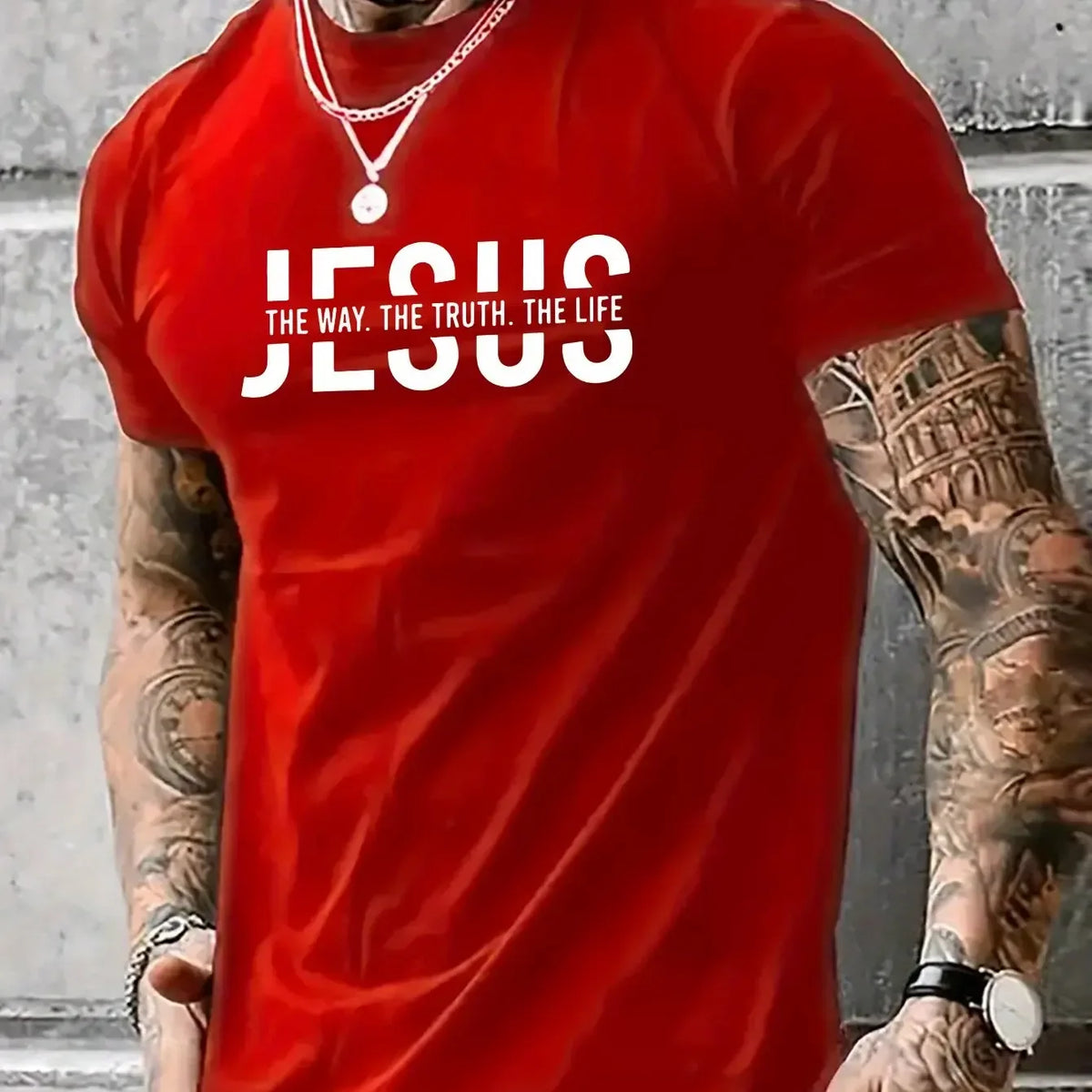 Loose Fit Jesus Way Truth Life T-shirt - God Cloth