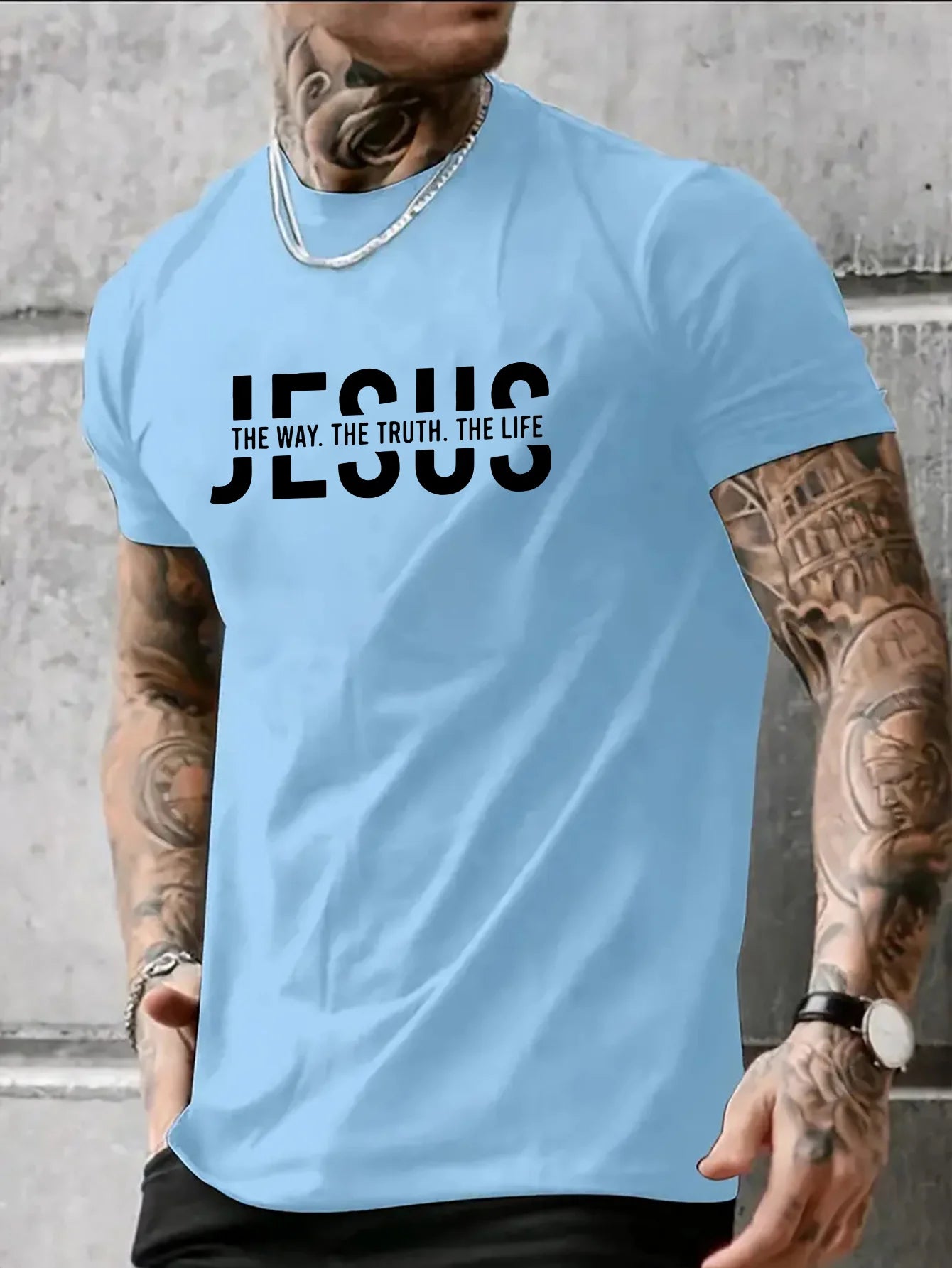 Loose Fit Jesus Way Truth Life T-shirt