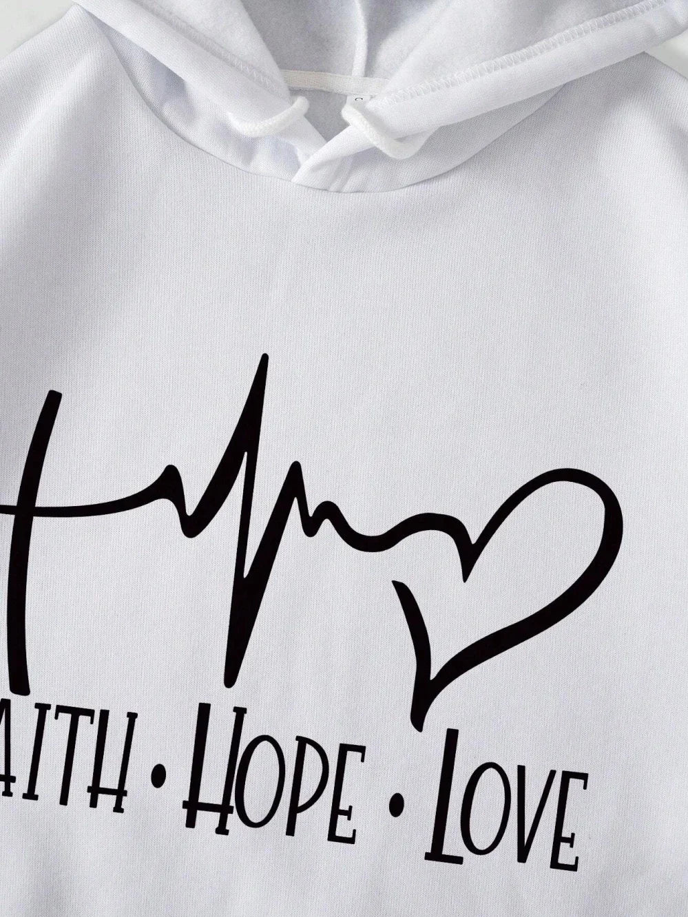 Faith Hope Love Heartbeat Hoodie