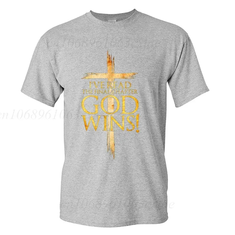 God Wins Christian Faith T-Shirt - God Cloth
