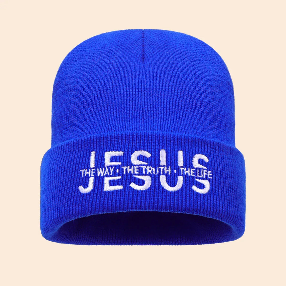 Jesus Is Embroidered Beanie - God Cloth