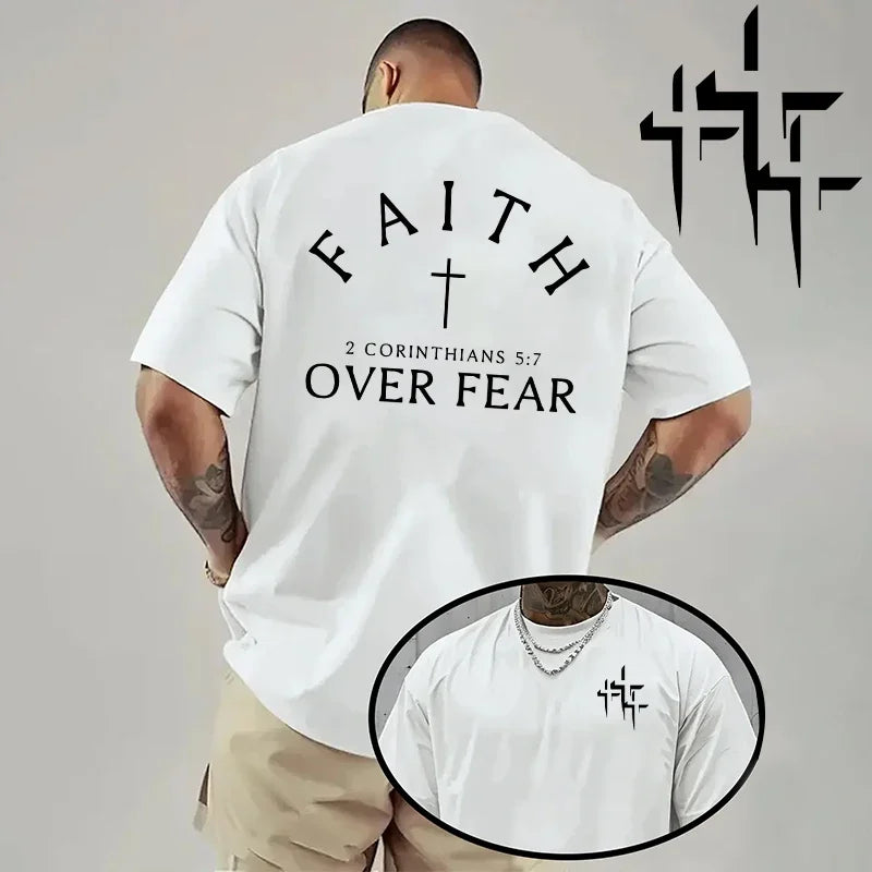 Faith Over Fear Men's Graphic T-Shirt