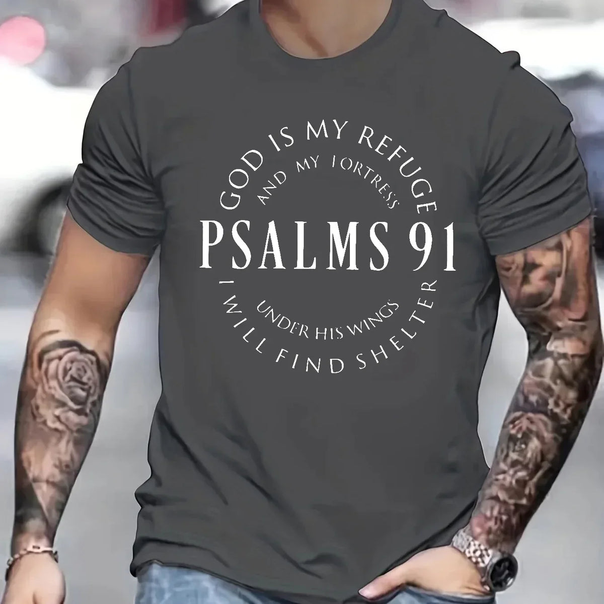 Psalms 91 T-shirt - God Cloth