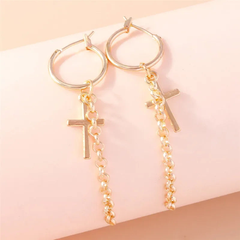 Zircon Cross Earrings for Women - God Cloth