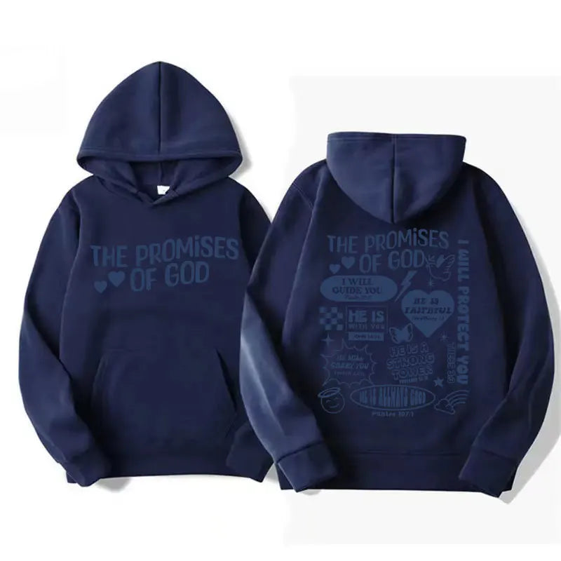 The Promises of God Christian Hoodie | Bible Verse Graphic Sweatshirt