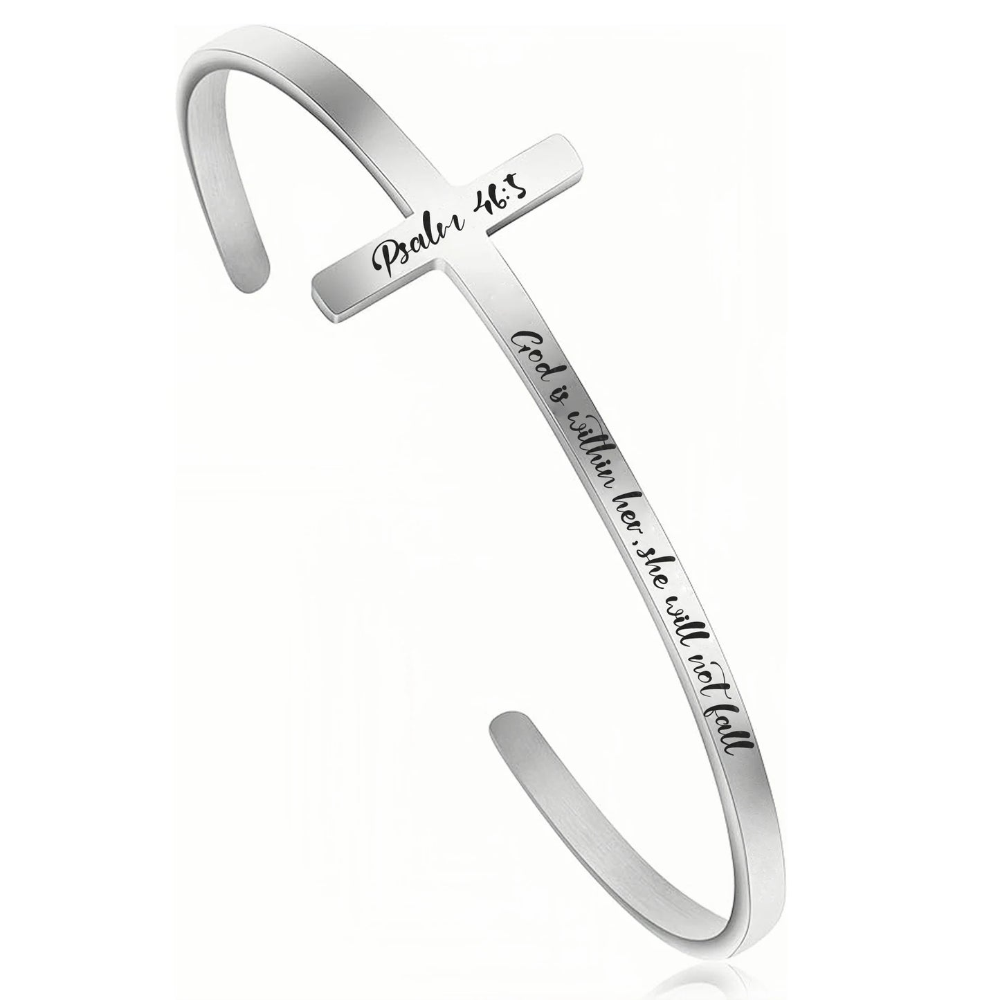 Unique Design Stainless Steel Cross Bracelet