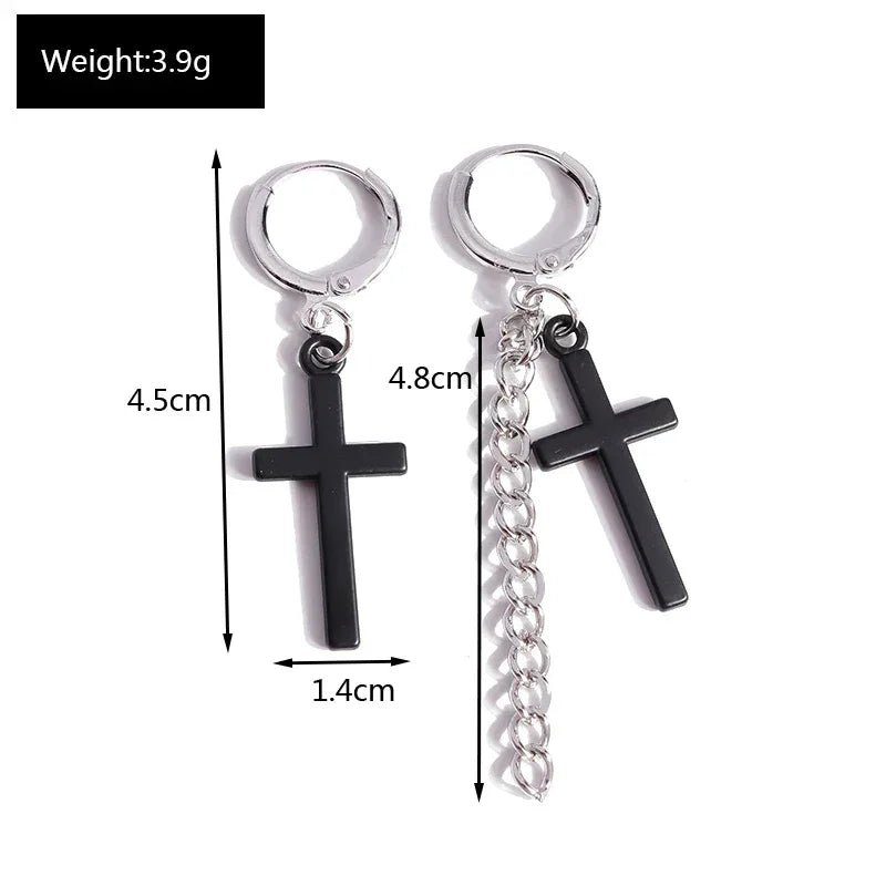 Zircon Cross Earrings for Women - God Cloth