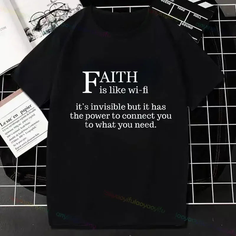 Faith Is Like Wifi t-Shirt - God Cloth
