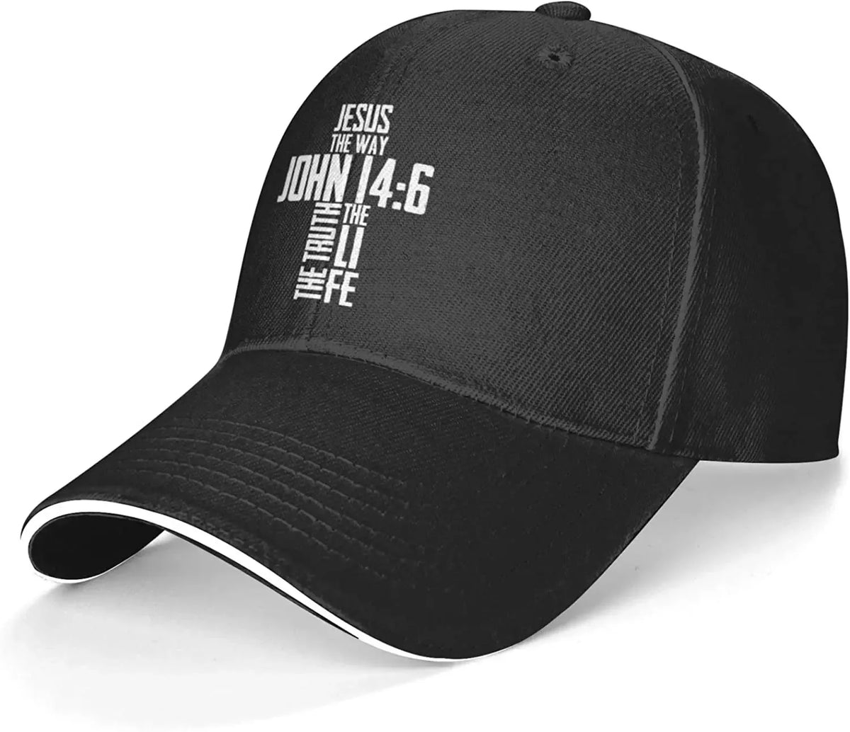 Unisex Bible Verse Jesus The Way John 14:6 Baseball Cap - God Cloth