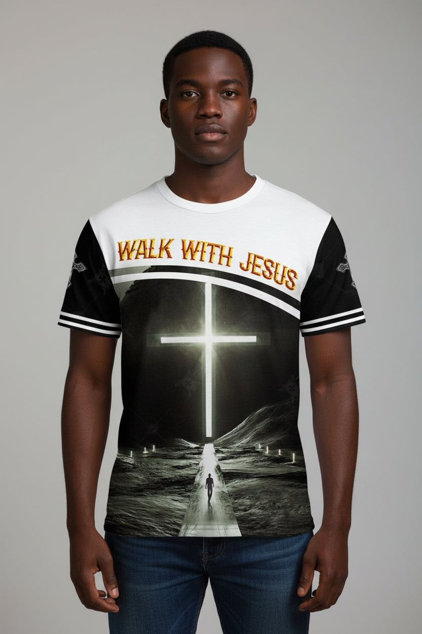 Christian Jesus Graphic T-Shirt – Unisex 3D Savior Print Casual Streetwear Tee