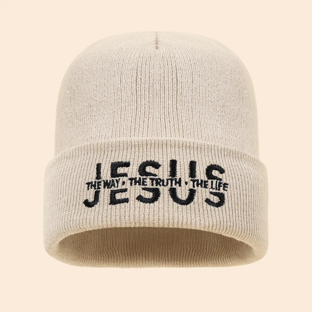 Jesus Is Embroidered Beanie - God Cloth