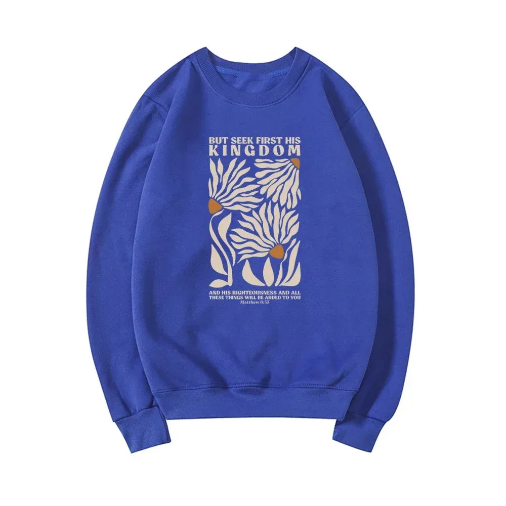Seek His Kingdom Sweatshirt - God Cloth