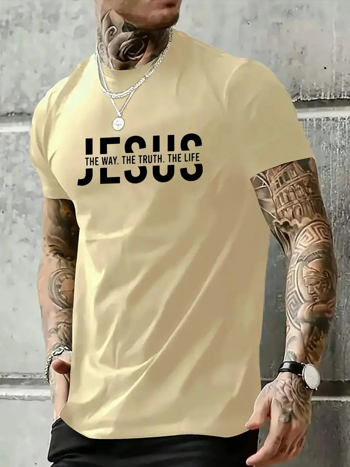 Loose Fit Jesus Way Truth Life T-shirt - God Cloth