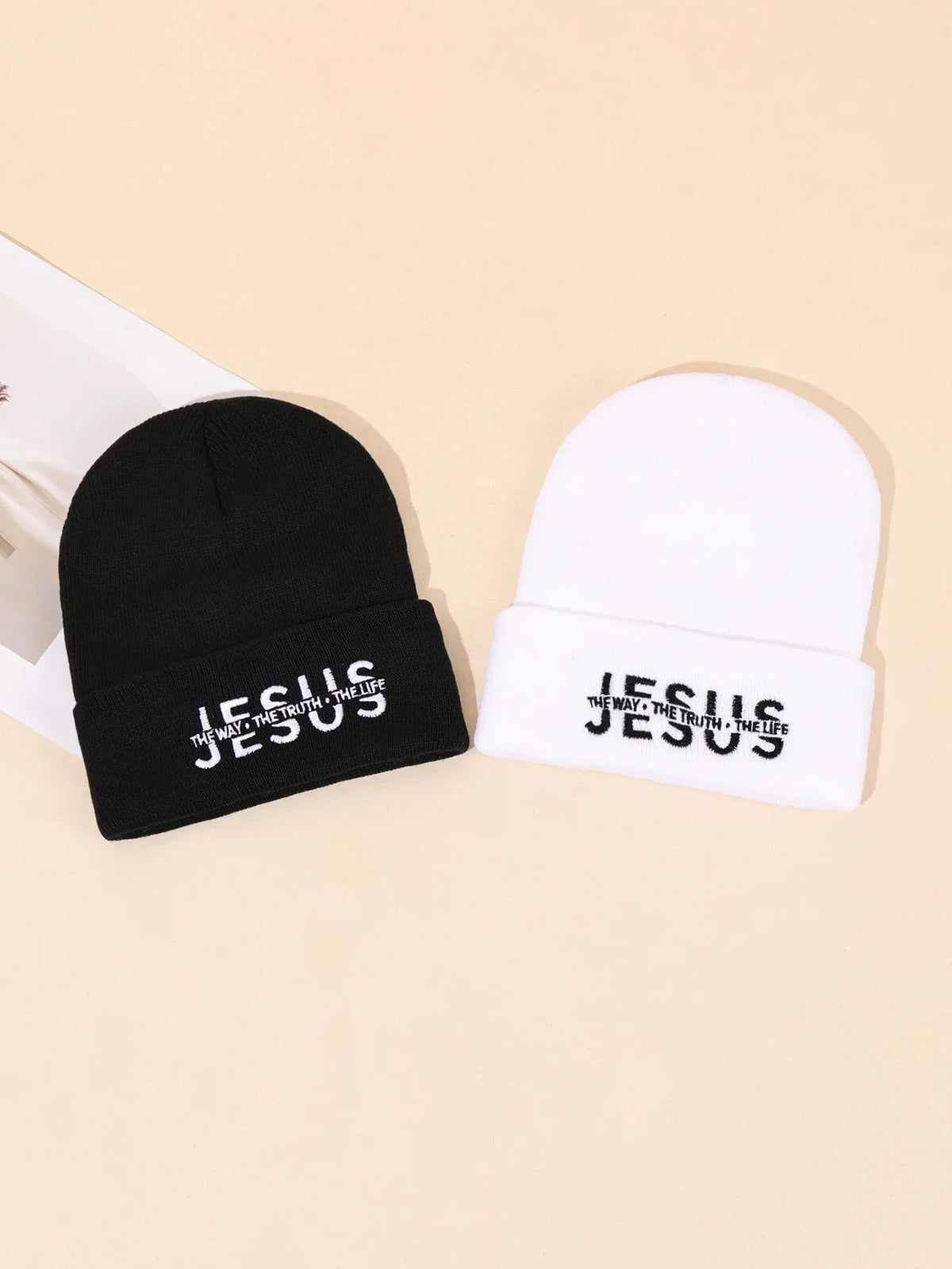 Jesus Is Embroidered Beanie - God Cloth