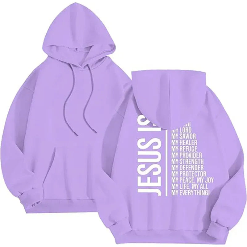 Unisex Jesus Is Fleece Sweatshirt Hoodie - God Cloth
