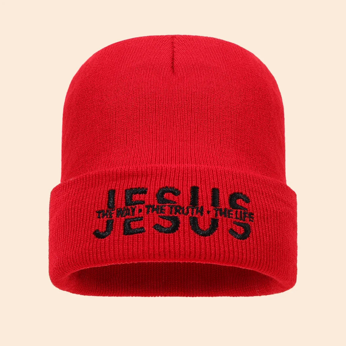 Jesus Is Embroidered Beanie - God Cloth