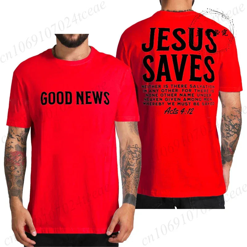 Good News Jesus Saves T Shirt - God Cloth