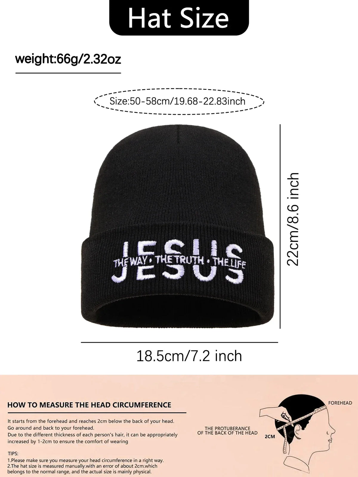 Jesus Is Embroidered Beanie - God Cloth