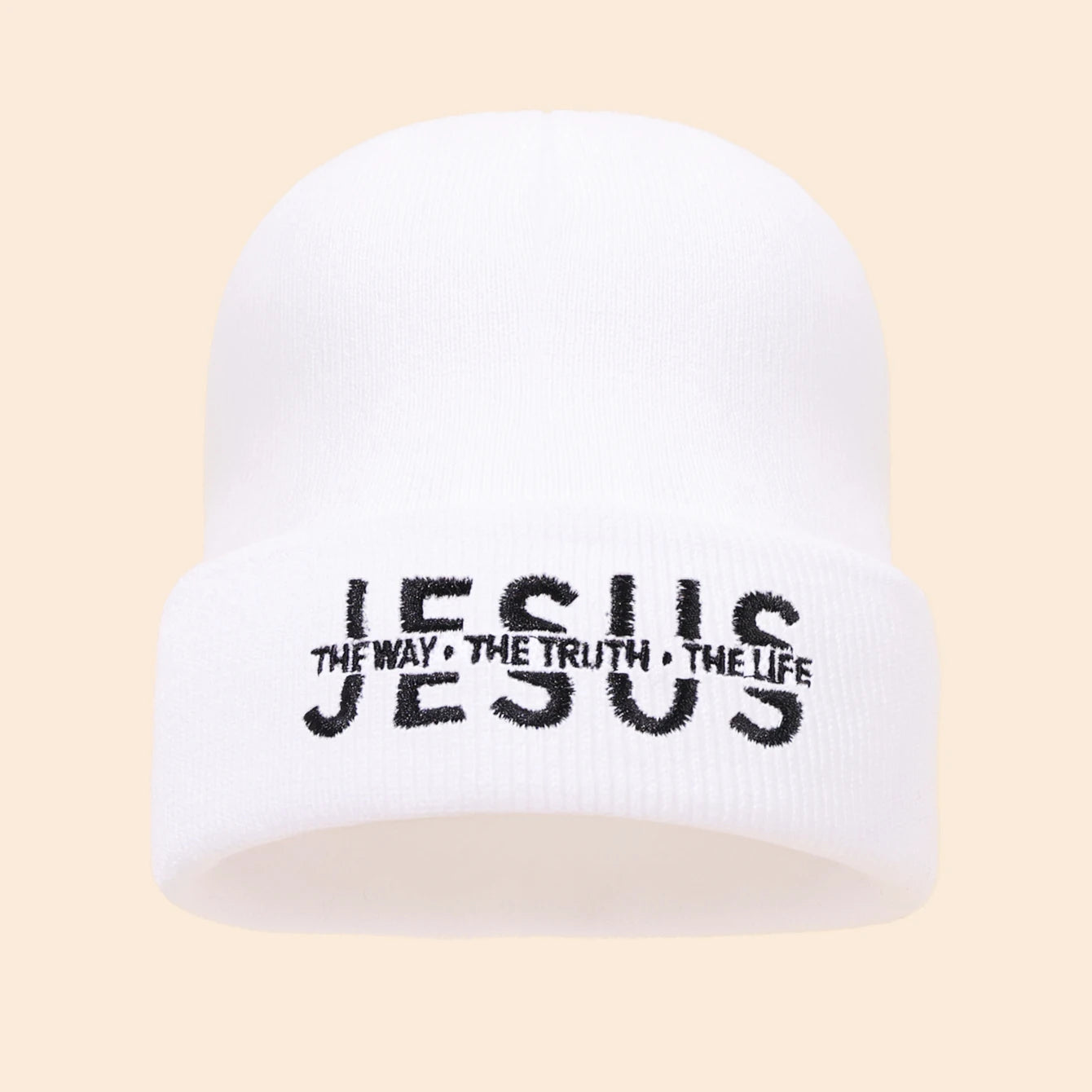 Jesus Is Embroidered Beanie
