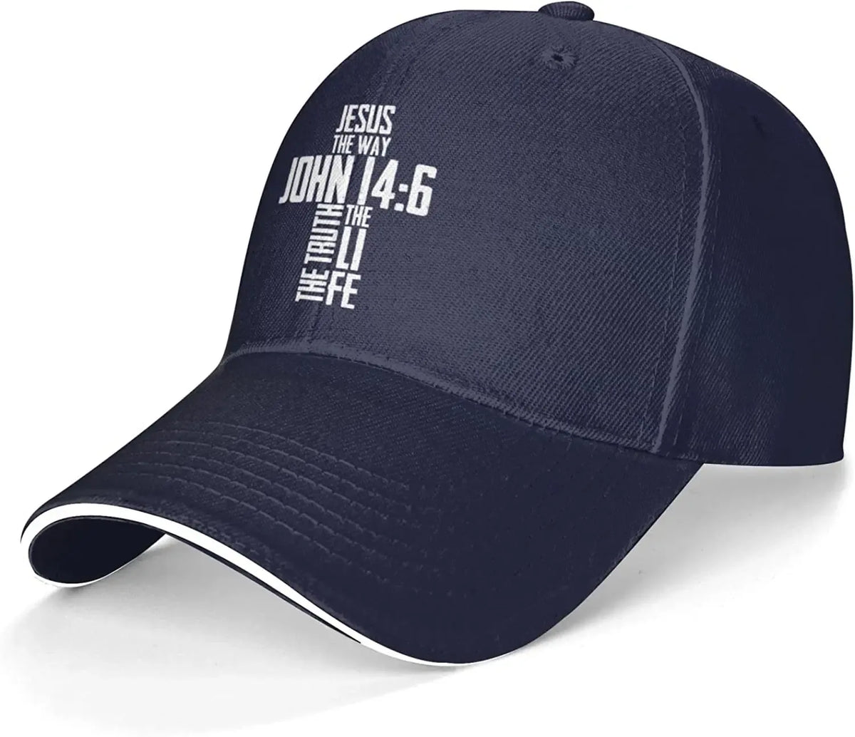 Unisex Bible Verse Jesus The Way John 14:6 Baseball Cap - God Cloth