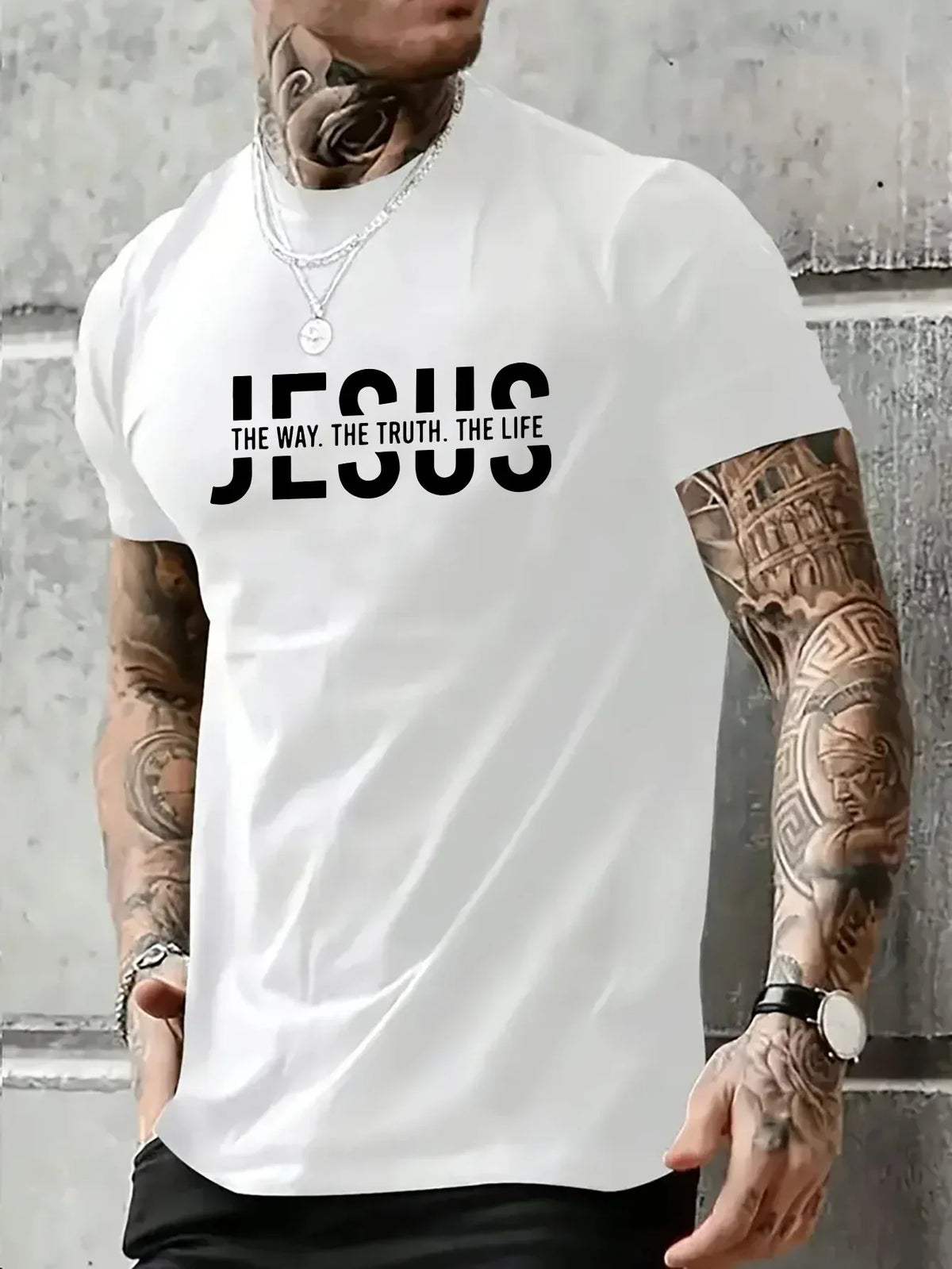 Loose Fit Jesus Way Truth Life T-shirt - God Cloth