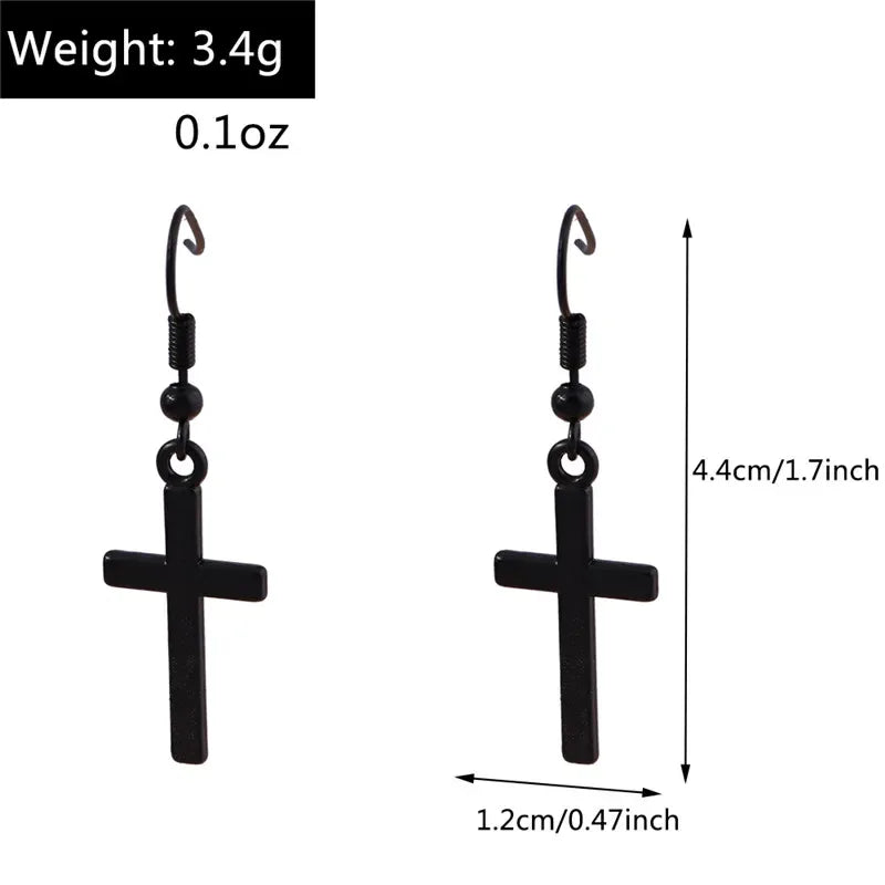 Zircon Cross Earrings for Women - God Cloth
