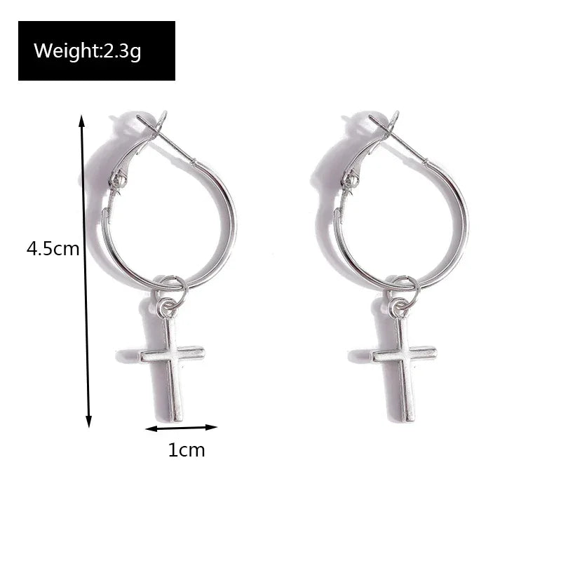 Zircon Cross Earrings for Women - God Cloth