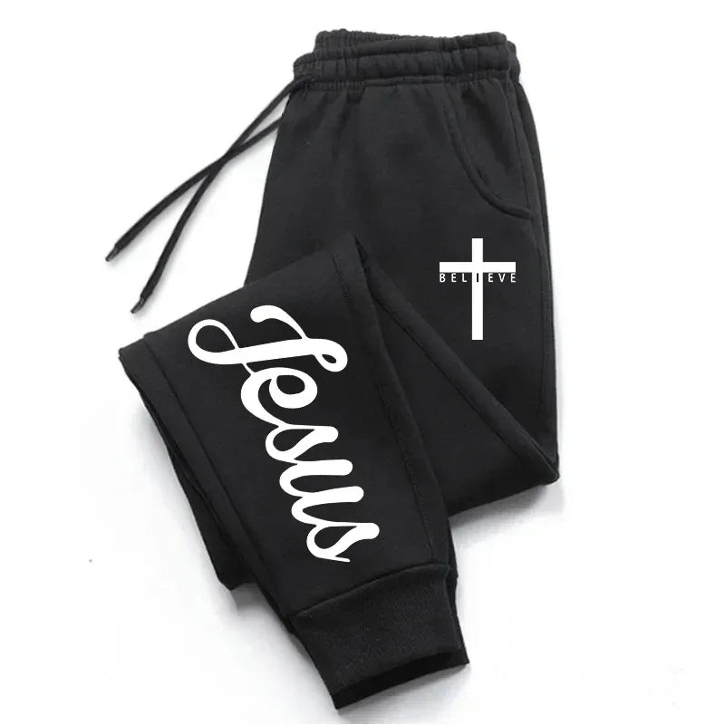 Jesus Cross Sweatpants - God Cloth