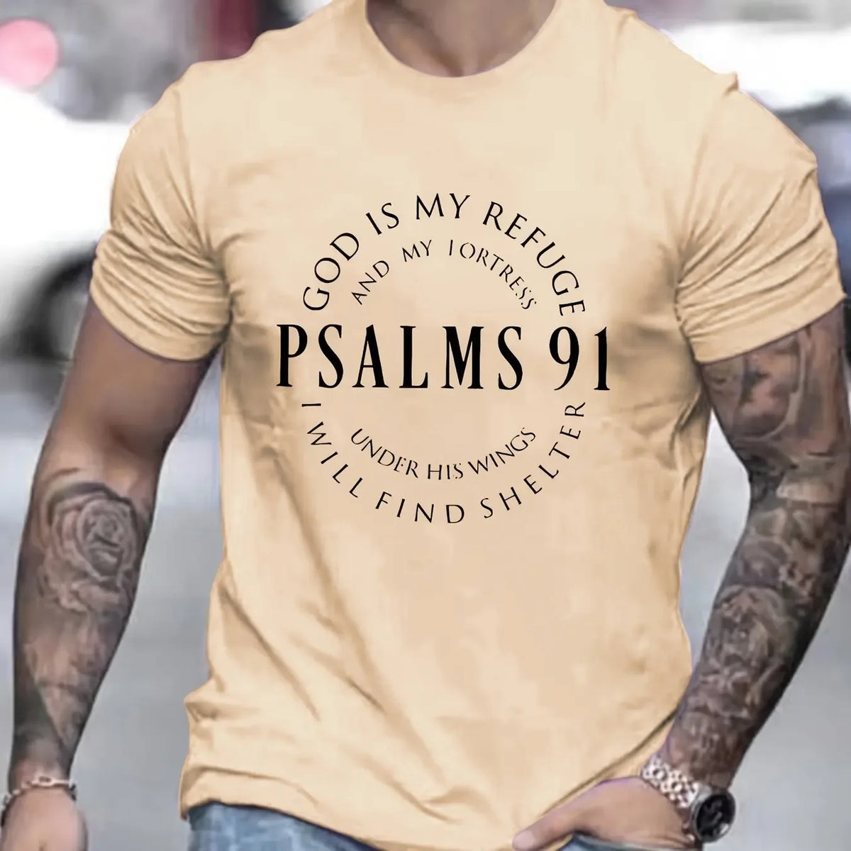 Psalms 91 T-shirt - God Cloth