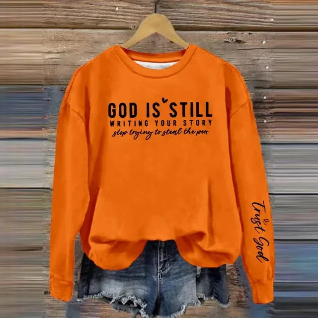 Christian Print Sweatshirt