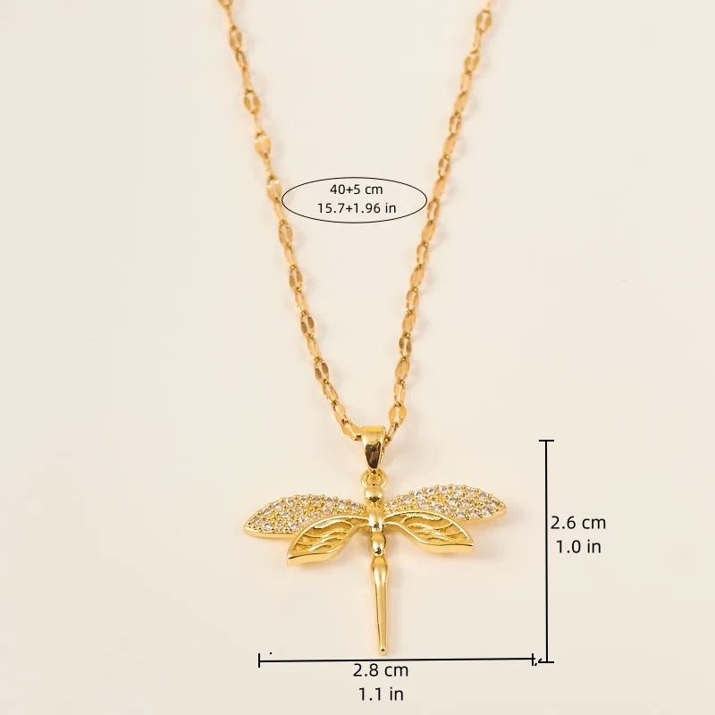 Dragonfly Pendant Necklace