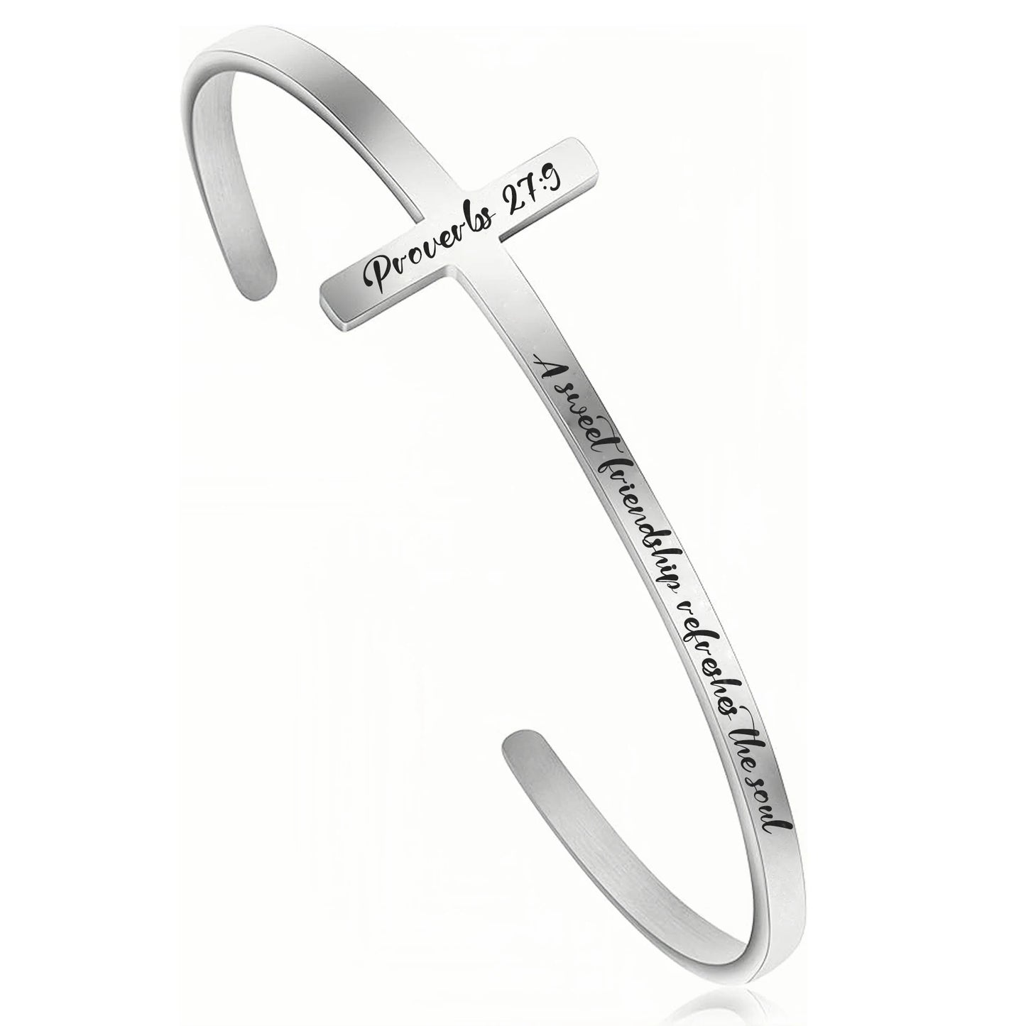 Unique Design Stainless Steel Cross Bracelet