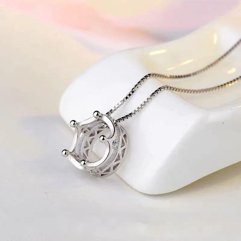 Silver Plated Crown Necklace - God Cloth