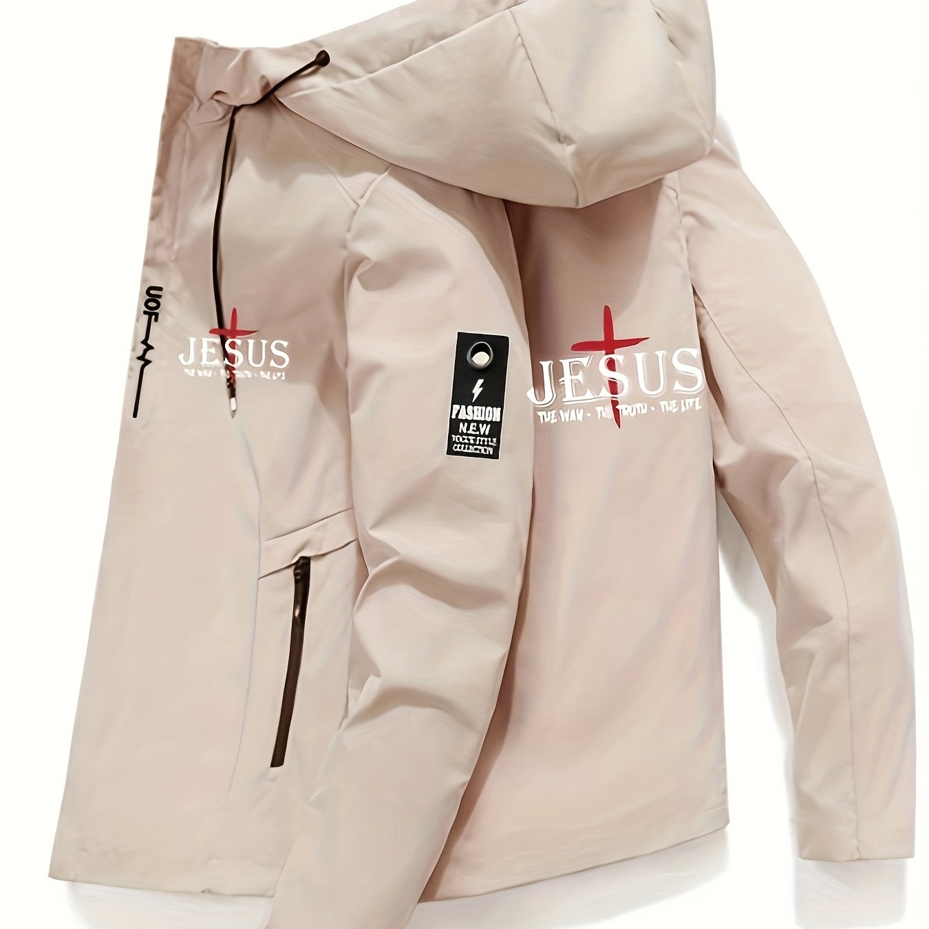 Jesus Graphic Hooded Jacket