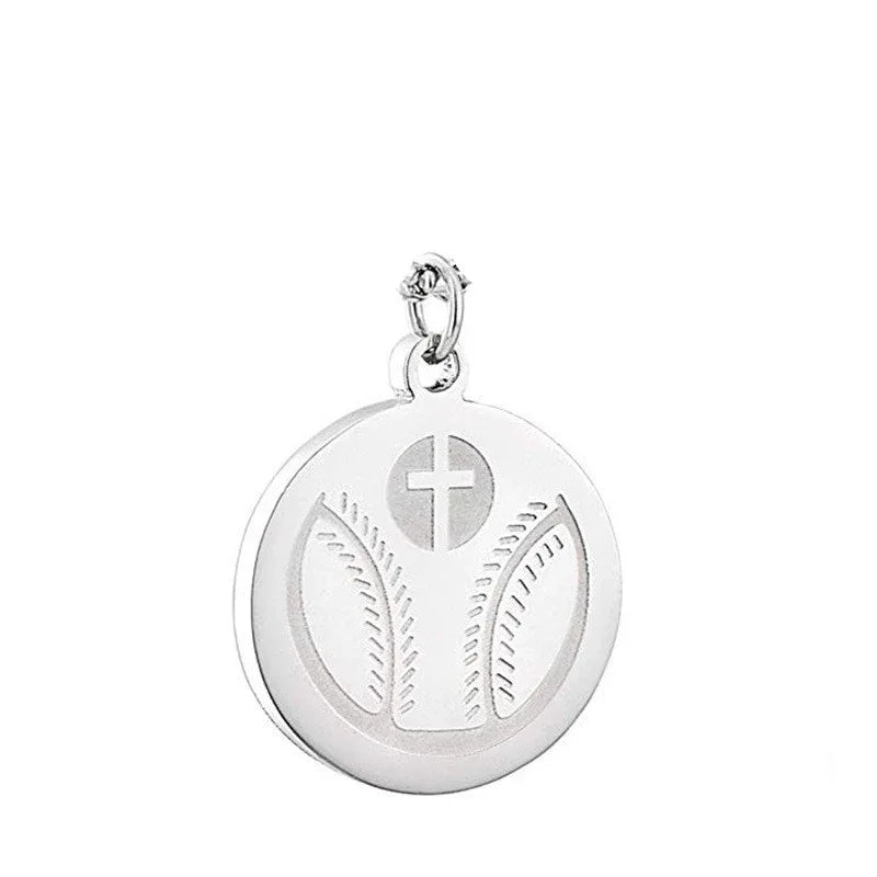 Unisex Baseball Cross Necklace - God Cloth