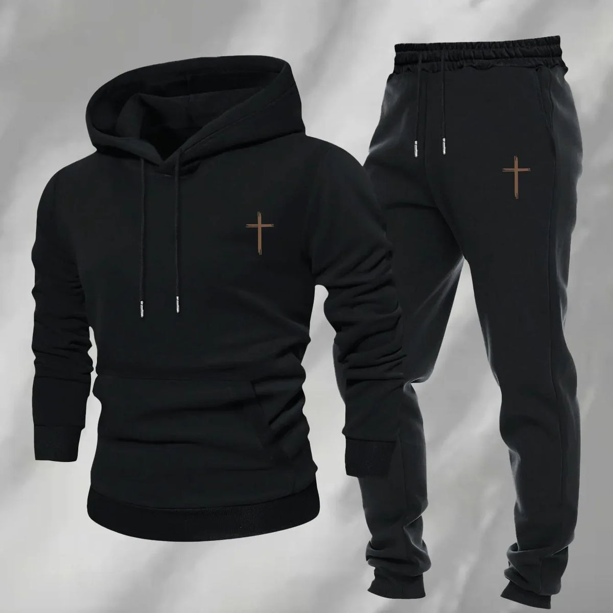 Men's Minimalist Cross Sweatsuit - God Cloth