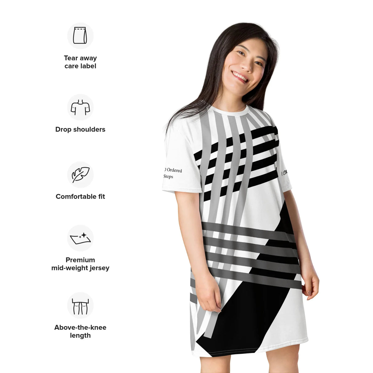 My Path T-shirt Dress - God Cloth