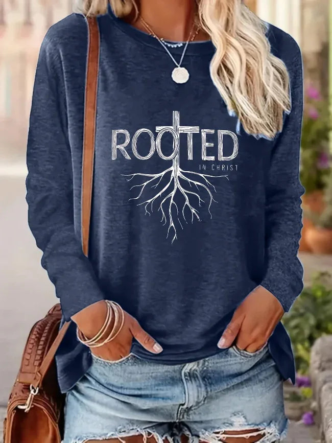 Rooted in Christ Cross & Verse Sweatshirt - God Cloth
