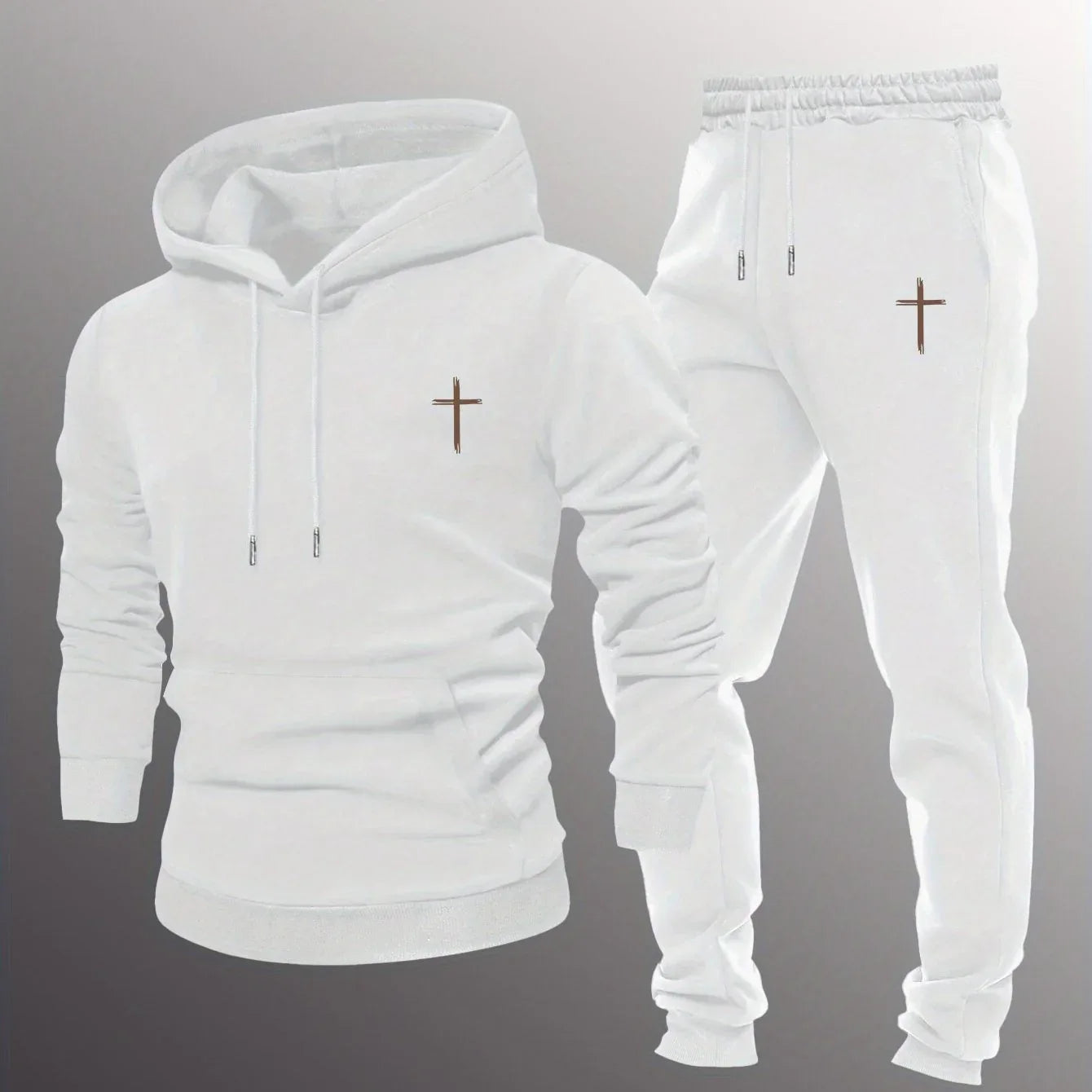 Men's Minimalist Cross Sweatsuit - God Cloth